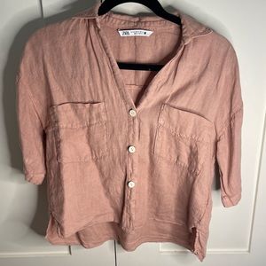 ZARA linen shirt